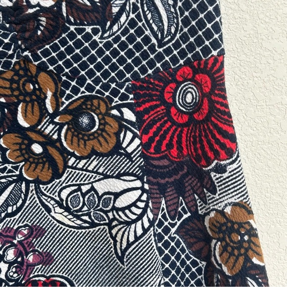 Maeve Anthropologie A-Line Floral Dress Women’s Small Multicolor Back Cutout - Picture 3 of 6